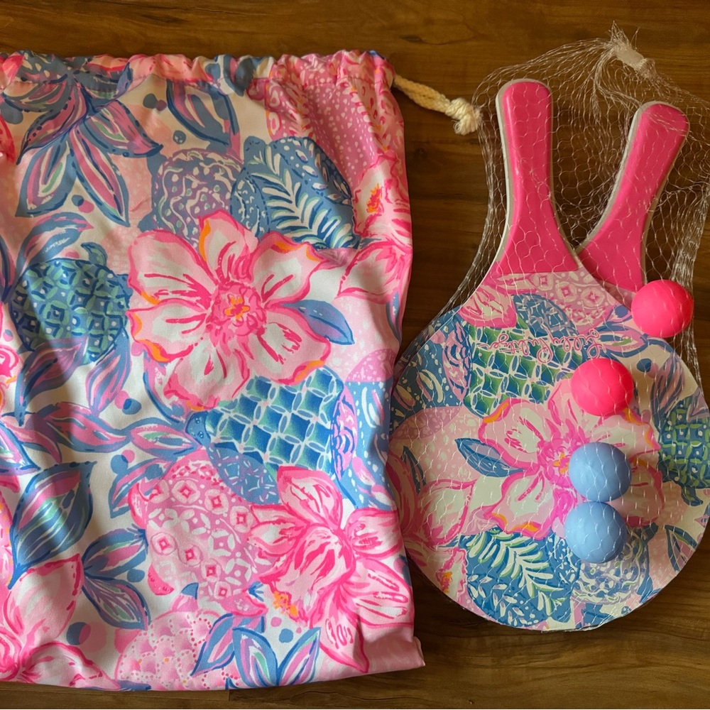 Lilly Pulitzer Paddle Ball Set